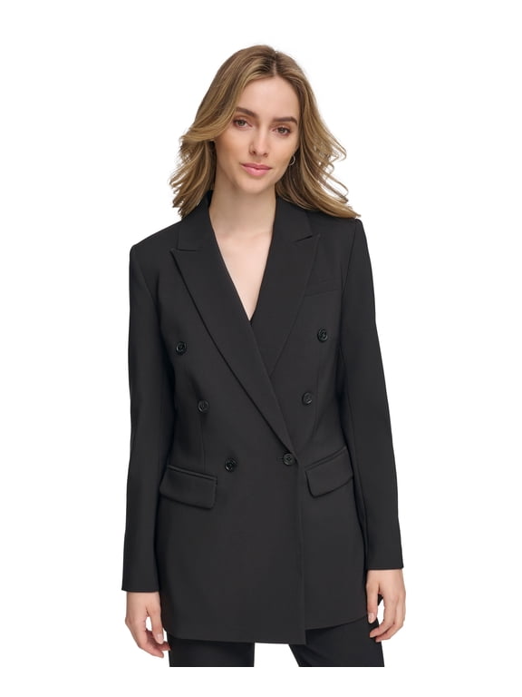 Women's X-Fit Ponte Double-Breasted Jacket Black 2