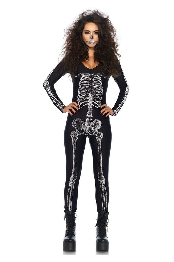 X-Ray Skeleton Women's Halloween Fancy-Dress Costume for Adult, XL