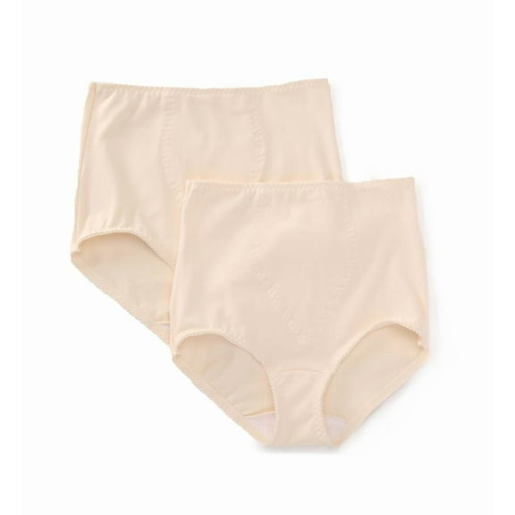 Women's X037 Light Control Stretch Cotton Brief Panty - 2 Pack