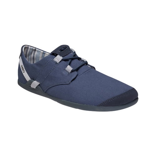 xero shoes lena - women's casual canvas barefoot-inspired shoe - lightweight, zero-drop, minimalist navy/silver