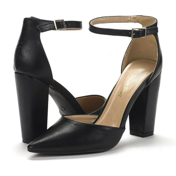 Women's Y2K Double Strap Platform Mary Jane Heels with Square Toe and Chunky Block Heel