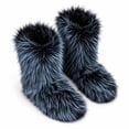 thumbnail image 1 of Women's Y2K Fluffy Faux Fur Knee Boots, Winter Warm Plush Snow Boots, Stylish Outdoor Cold Weather Boots, 1 of 7