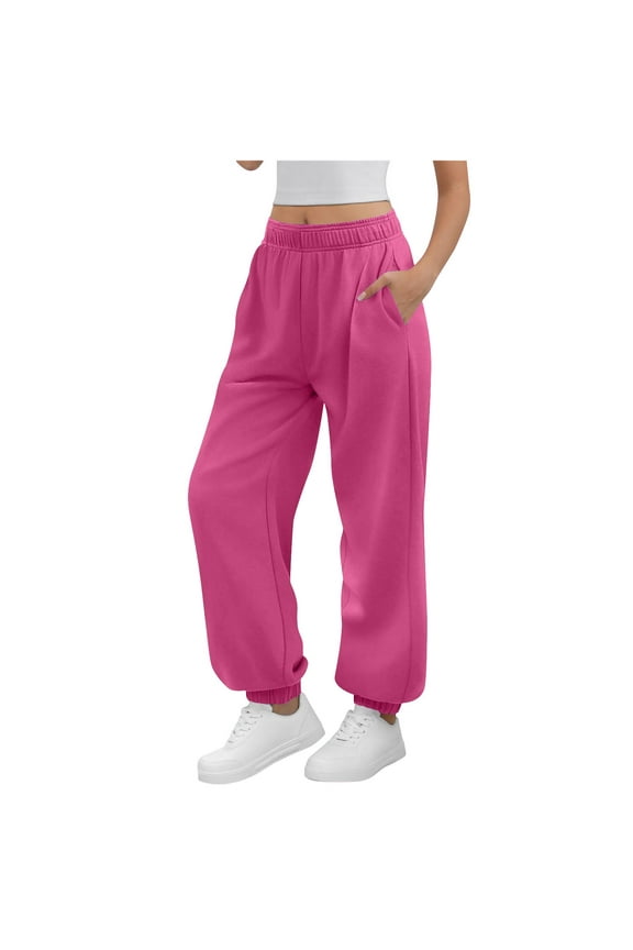 Women's Y2K High Waisted Sweatpants : Baggy Joggers with Pockets - Retro Aesthetic Lounge Bottoms for Workout & Casual Wear
