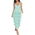 thumbnail image 1 of Women's Y2k Cut Out Backless Maxi Dress Bodycon Long Flowy Dresses Summer Boho Spaghetti Strap Low Cut Cami Dress Clubwear, 1 of 10