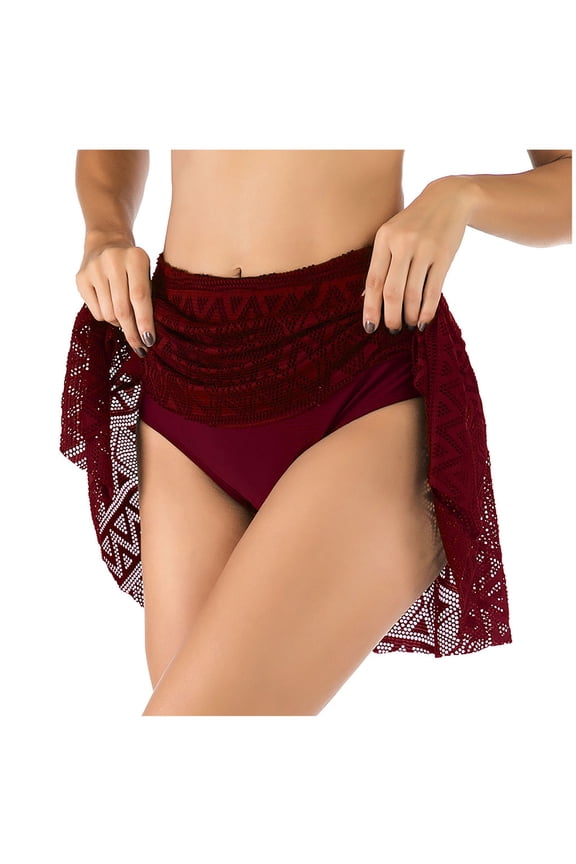 Women's Y2k Lace Half Slip Skirt Low Rise Pleated Ruffle LaceTrim Mini Skirt Layered Flowy Short Skirts Underskirt, 2025 Under 10 Dollar Limited Time Clearance