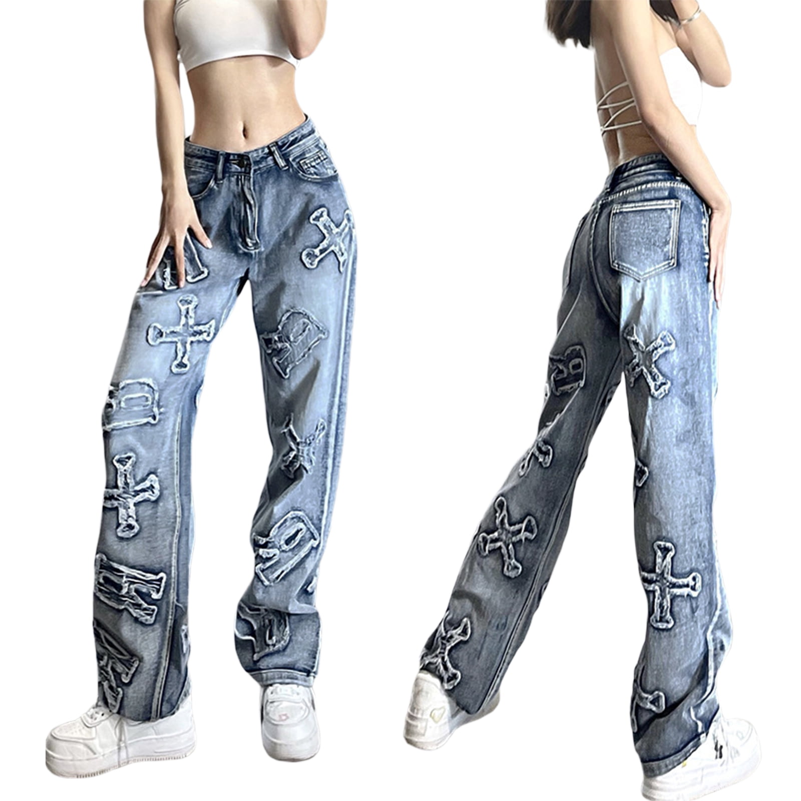 Fashion Y2K Jean Buttons for Loose Jeans Butterfly Pants Button