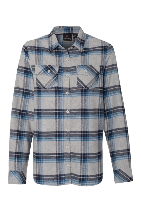 Women's Yarn-Dyed Long Sleeve Flannel Shirt - 5210