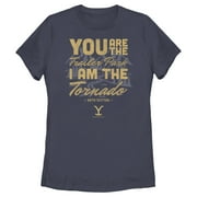 Women's Yellowstone Beth Dutton Trailer Park I Am The Tornado Graphic T-Shirt