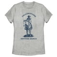 thumbnail image 1 of Women's Yellowstone Blue John Dutton Riding Horse on Ranch  Graphic T-Shirt, 1 of 4