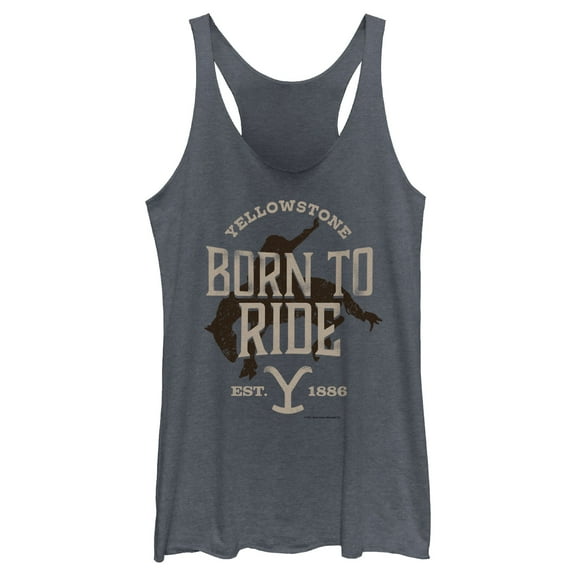 Women's Yellowstone Born to Ride Est. 1886  Racerback Tank Top