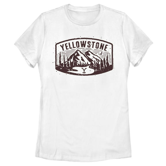 Women's Yellowstone Brown Dutton Ranch Montana Landscape Scenery Graphic T-Shirt