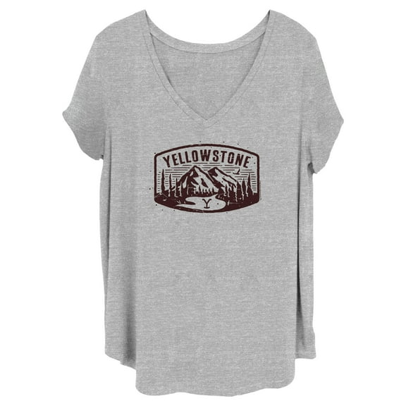 Women's Yellowstone Brown Dutton Ranch Montana Landscape Scenery  Graphic T-Shirt