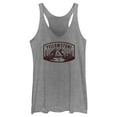 thumbnail image 1 of Women's Yellowstone Brown Dutton Ranch Montana Landscape Scenery Racerback Tank Top, 1 of 4