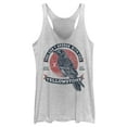 thumbnail image 1 of Women's Yellowstone Crow Yow Can't Reason With Evil  Racerback Tank Top White Heather Medium, 1 of 4