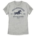 thumbnail image 1 of Women's Yellowstone Dutton Ranch Horse Logo Graphic T-Shirt, 1 of 4