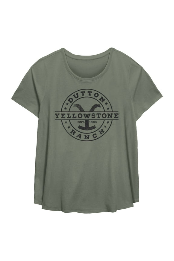 Women's Yellowstone Dutton Ranch Symbol Graphic T-Shirt