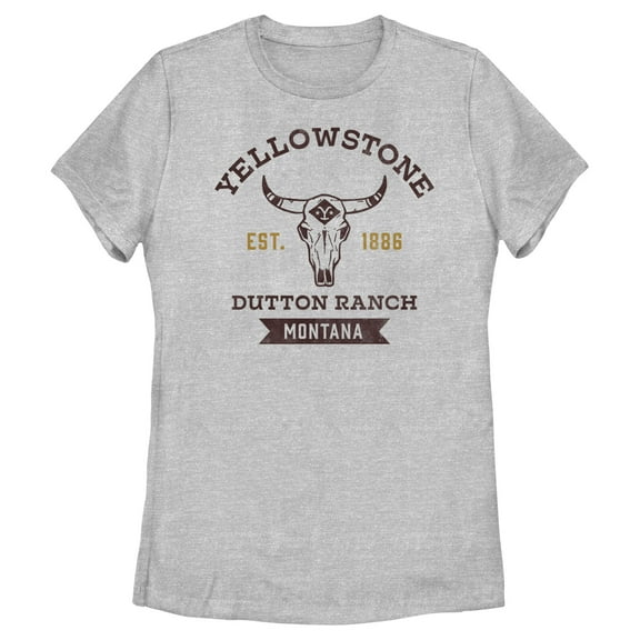 Women's Yellowstone Est. 1886 Dutton Ranch Montana Graphic T-Shirt