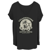 Womens Yellowstone John Dutton Ranch Montana Graphic T-Shirt