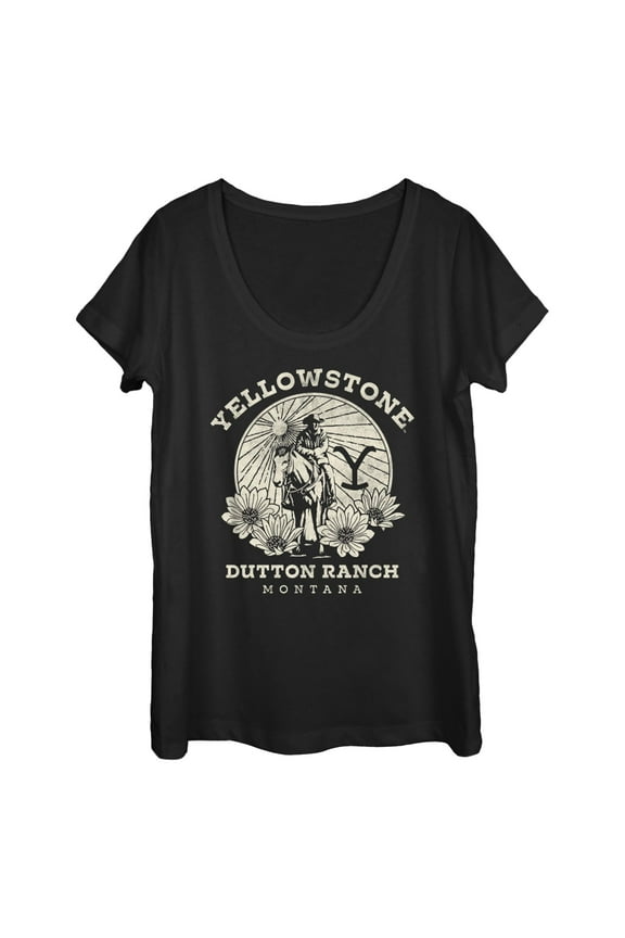 Women's Yellowstone John Dutton Ranch Montana Graphic T-Shirt
