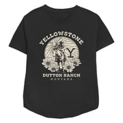 Womens Yellowstone John Dutton Ranch Montana Graphic T-Shirt