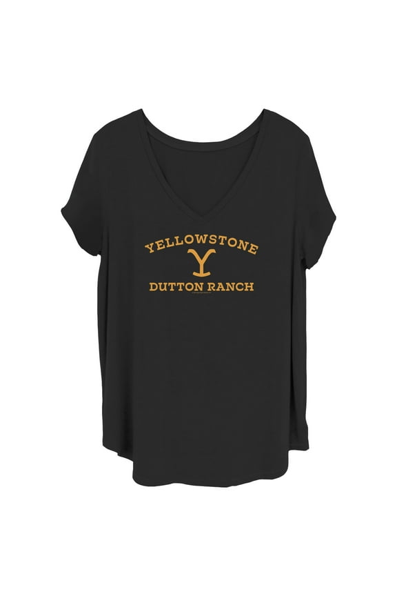 Women's Yellowstone Large Dutton Ranch Brand Graphic T-Shirt