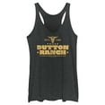 thumbnail image 1 of Women's Yellowstone Small Cow Skull Dutton Ranch Logo ESTD 1886  Racerback Tank Top, 1 of 4