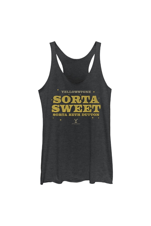 Women's Yellowstone Sorta Sweet Sorta Beth Dutton Racerback Tank Top