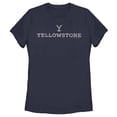thumbnail image 1 of Women's Yellowstone White Dutton Ranch Brand Logo  Graphic T-Shirt, 1 of 4