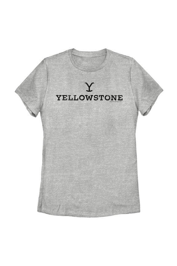 Women's Yellowstone White Dutton Ranch Brand Logo  Graphic T-Shirt