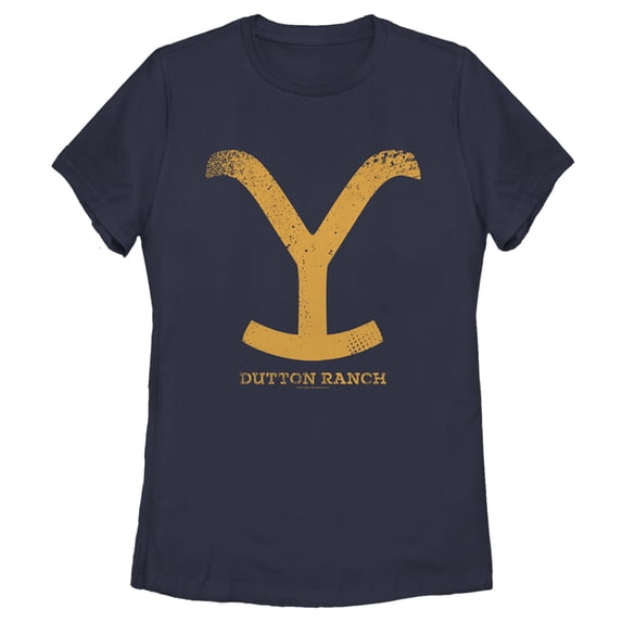 Women's Yellowstone Yellow Dutton Ranch Iron Branding Graphic T-Shirt