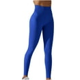 thumbnail image 1 of Women's Yoga Leggings - High Waist Premium Soft Solid Stretch High Waist Athletic Legging Pants Tummy Control Seamless Compression Gym Workout Tights,Plus Size Capri Leggings, 1 of 7
