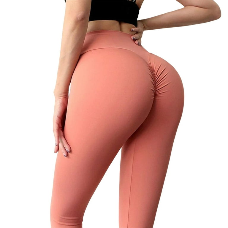 Women's Yoga Leggings with Butt Seamless Booty Tight for Wife Daughter  Mother Friend M Pink 