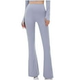 thumbnail image 1 of Women's Yoga Pants Bootcut Yoga Pants for Women Bootleg High Waist Butt Lifting Yoga Pants Workout Dress Pants Womens Clothes, 1 of 5