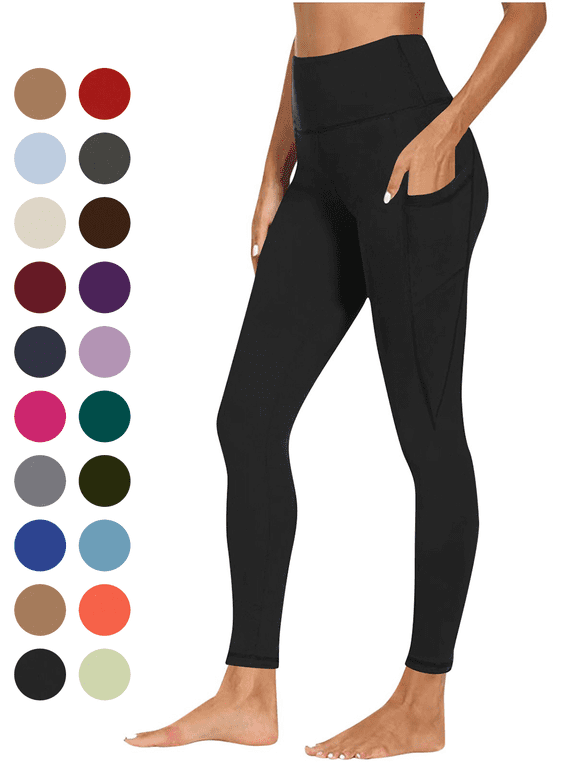 Women's Yoga Pants High Waist Tummy control Leggings with Pockets Casual Fitness Running Gym Comfort Buttery Soft Workout Tights