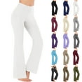 thumbnail image 1 of Women's Yoga Pants Leggings with Pockets for Women High Waist Yoga Pants with Pockets Workout Leggings Tights Wide Leg Pants, 1 of 6