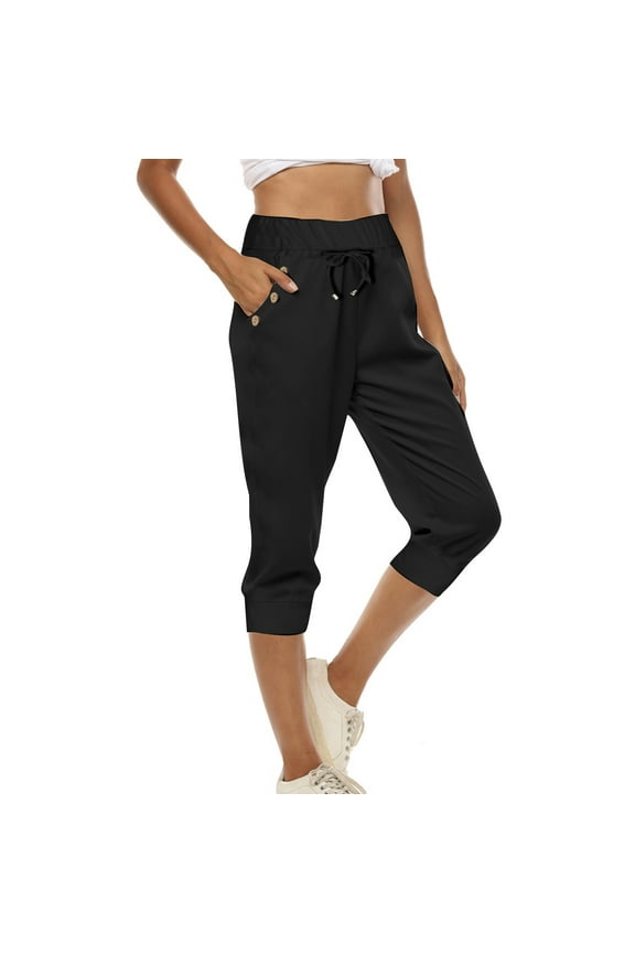 Women's Yoga Pants Loose Soft Drawstring Workout Sweatpants Outdoor Athletic Causal Pants With Pockets