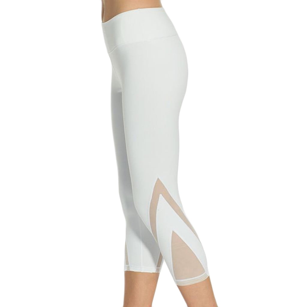 High-Waisted White Kitty Yoga Leggings for Active Lifestyle