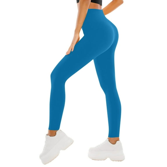 Women's Yoga Pants Solid Color Hip-Lifting Fitness High Waist Stretch Sports Long Yoga Pant Running Yoga Athletic Trousers