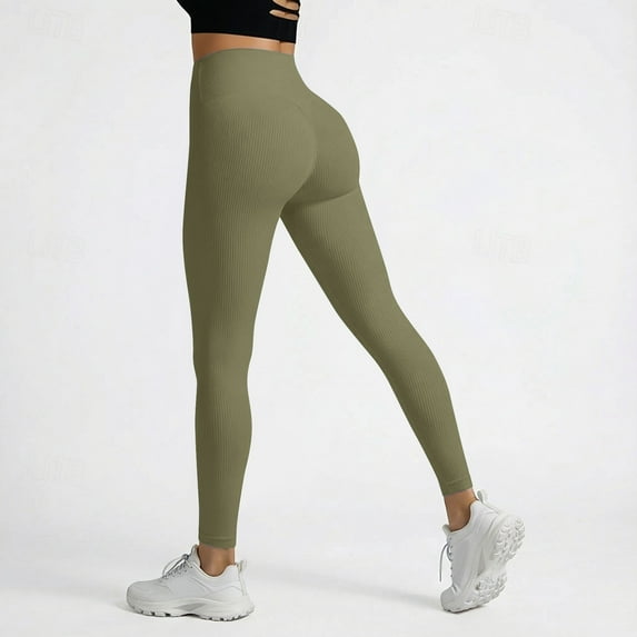Women's Yoga Pants Summer High Waist Comfort Waist Joggers Casual Seamless Solid Color Pants Classic Long Pants