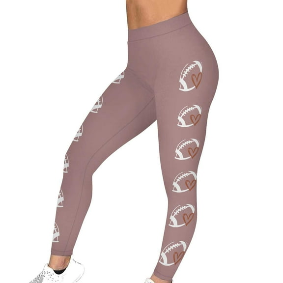 Women's Yoga Pants Workout Running Leggings High Waist Leggings Tights Pink 3XL
