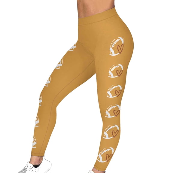 Women's Yoga Pants Workout Running Leggings High Waist Leggings Tights Yellow L