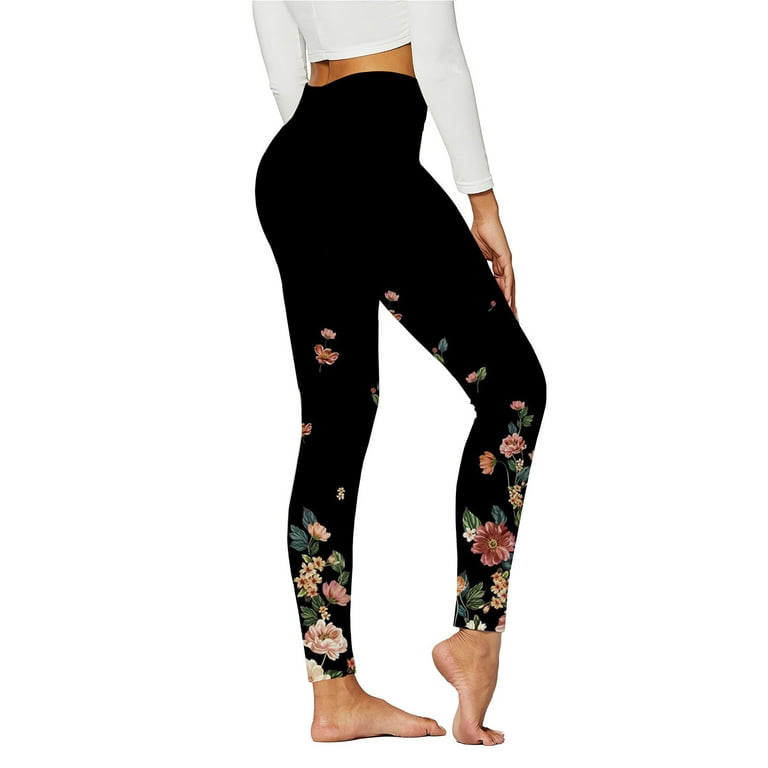 Women's Yoga Printed Pant Leggings High Waist Workout Pant Trouser