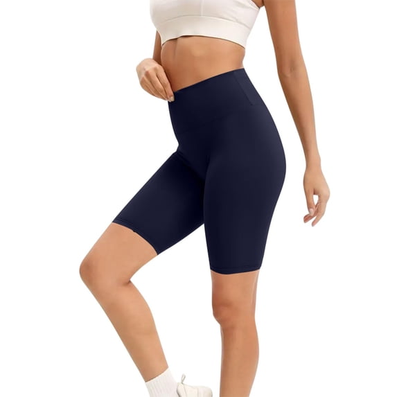 Women's Yoga Shorts Women'S Yoga Leggings Stretch High Waist Gym Workout Shorts Legging Joggers Sport Athletic Short Tights Pants,Blue Women's Yoga Shorts S