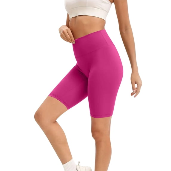 Women's Yoga Shorts Women'S Yoga Leggings Stretch High Waist Gym Workout Shorts Legging Joggers Sport Athletic Short Tights Pants,Pink Women's Yoga Shorts XL
