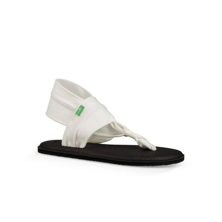 Sanuk Women's Yoga Mat Flip-Flop (7 M US, White) 