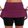 thumbnail image 1 of Women's Yoga Sport Mini Skirts Casual Solid Color Tennis Pocket Tummy Control Short Skirt M, 1 of 6