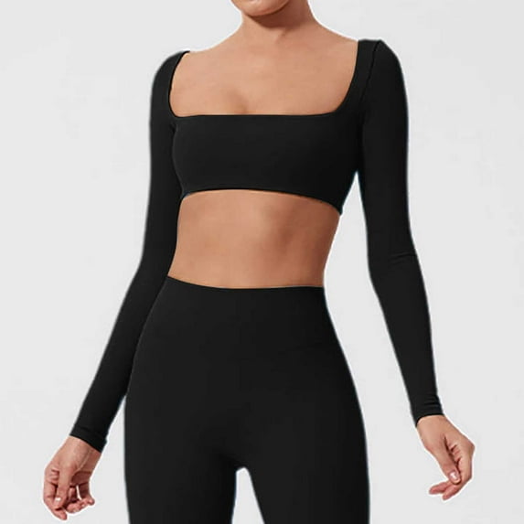 Women's Yoga Top Jacket With Chest Pad Tight Short Long Sleeve T Shirt Womens Short Sleeved Athletic Tops Athletic Tops for Women Loose Fit Football Shirt Women Womens Long Sleeve Spandex T Shirt Miss