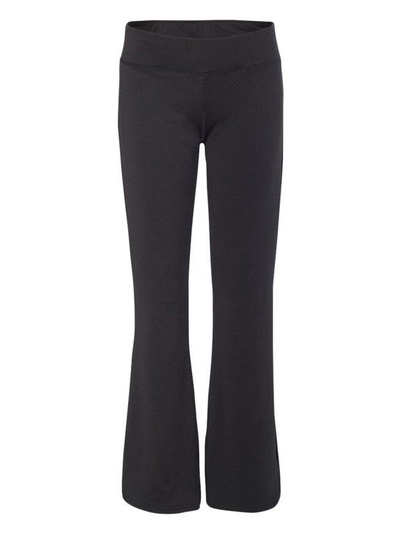 Women's Yoga Travel Pants Bootcut Bottom Flare Stretch Leggings, BlackS