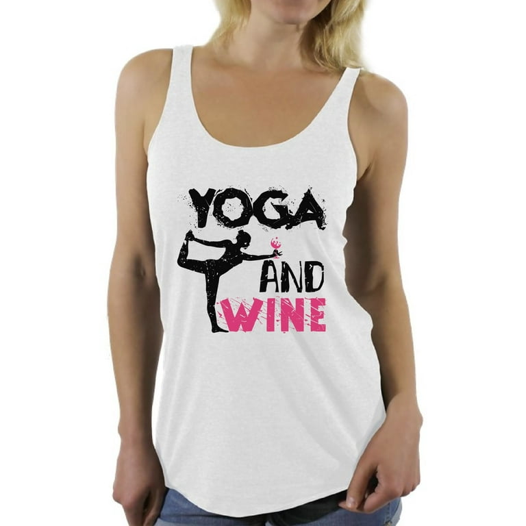 Yoga graphic tank tops clearance