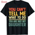 thumbnail image 1 of Women's "You Can't Tell Me What To Do" Humorous Graphic Breathable T-Shirt Casual Short Sleeve Round Neck Top Black S-5XL, 1 of 5
